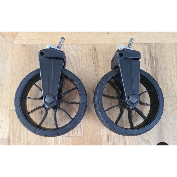 Front & Rear Replacement Wheels Set Baby Jogger City Select Lux Stroller GUC - Picture 2 of 2